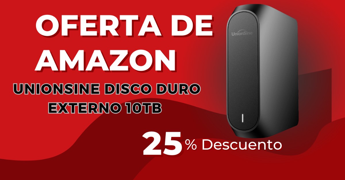 UnionSine presenta su nuevo disco duro externo de 10TB: ¡Almacenamiento gigante a tu alcance!