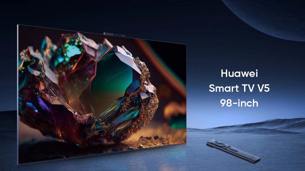 Huawei a dévoilé une Smart TV géante V5 de 98 pouces avec Super MiniLED et HarmonyOS 4 pour 5 000 $.