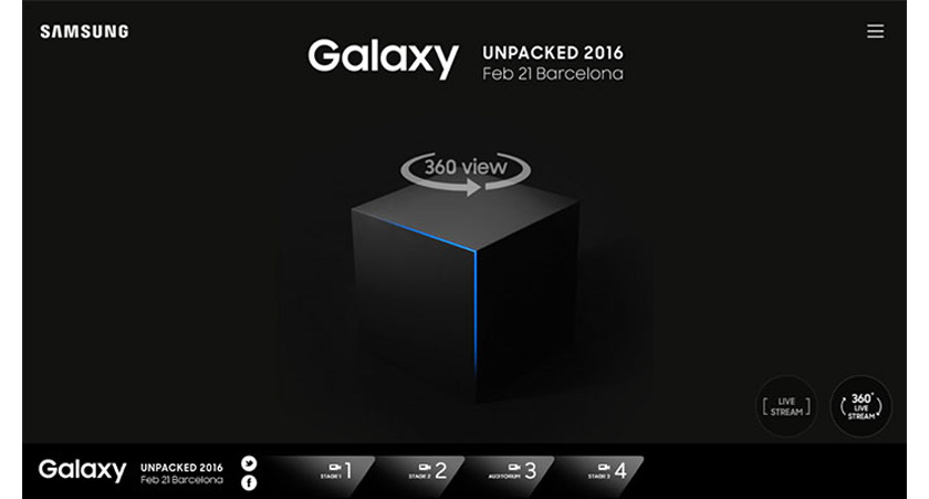 Samsung будет транслировать презентацию Galaxy S7 и S7 edge в 360° режиме