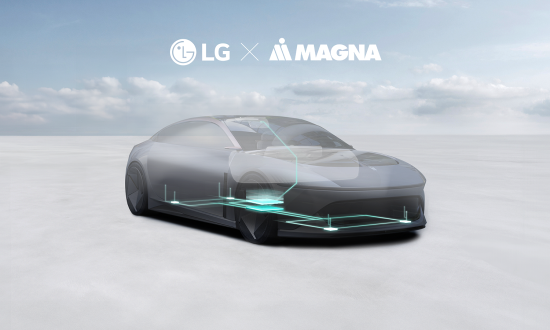 LG og bilkomponentleverandøren Magna presenterer kontrollmodul for fremtidens biler 