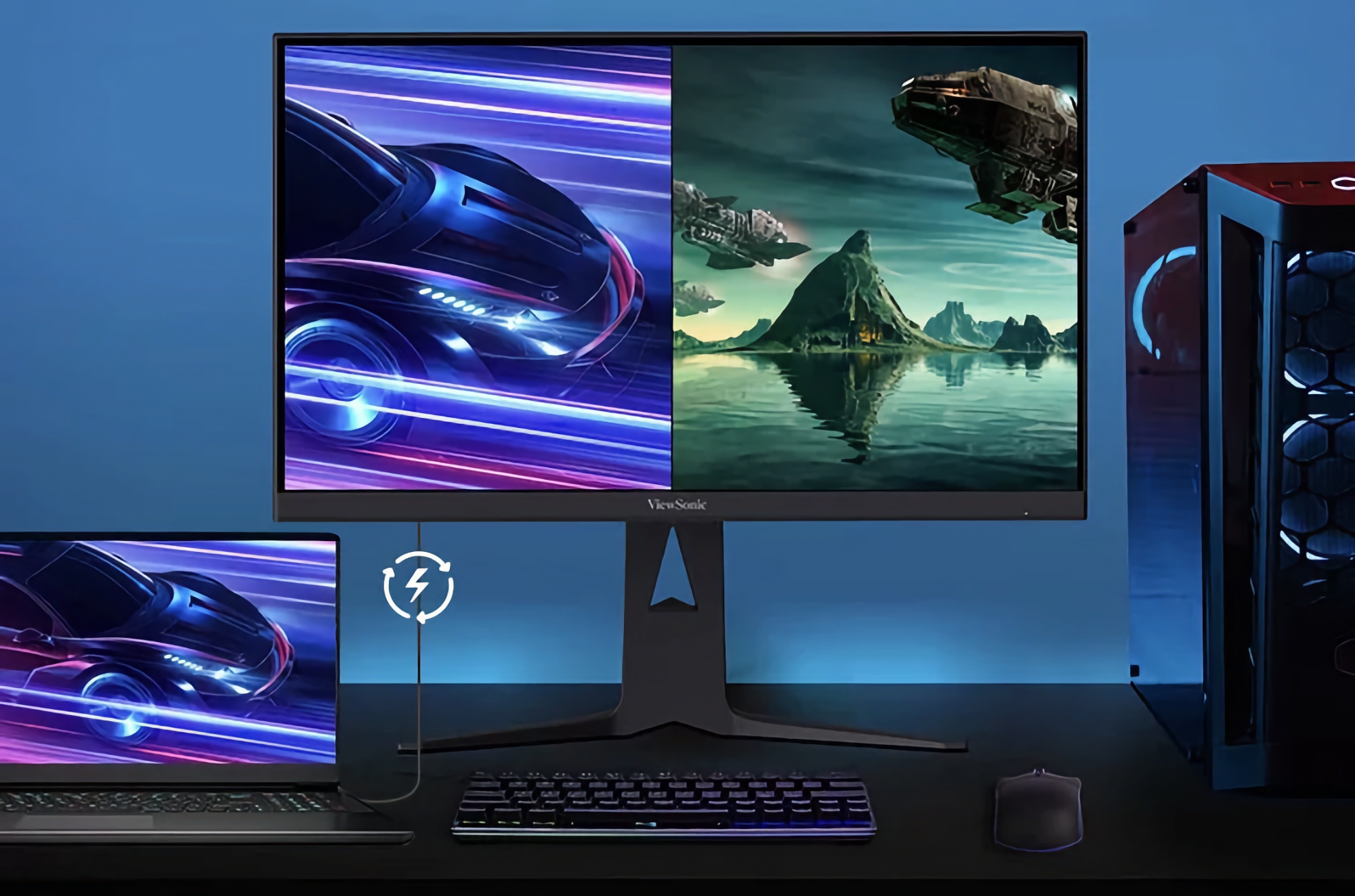 ViewSonic ha presentado un monitor gaming 4K con panel Fast IPS de 165 Hz y tecnología IGZO