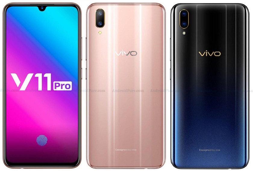 Опубликованы новые пресс-рендеры и характеристики смартфона Vivo V11 Pro