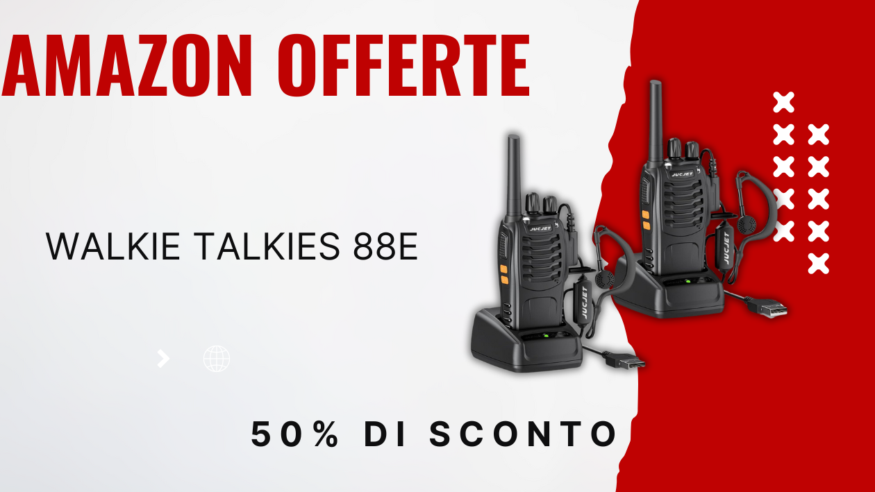 Walkie Talkie JUCJET 88E - Set da 2 Pezzi con 19€ di Sconto!