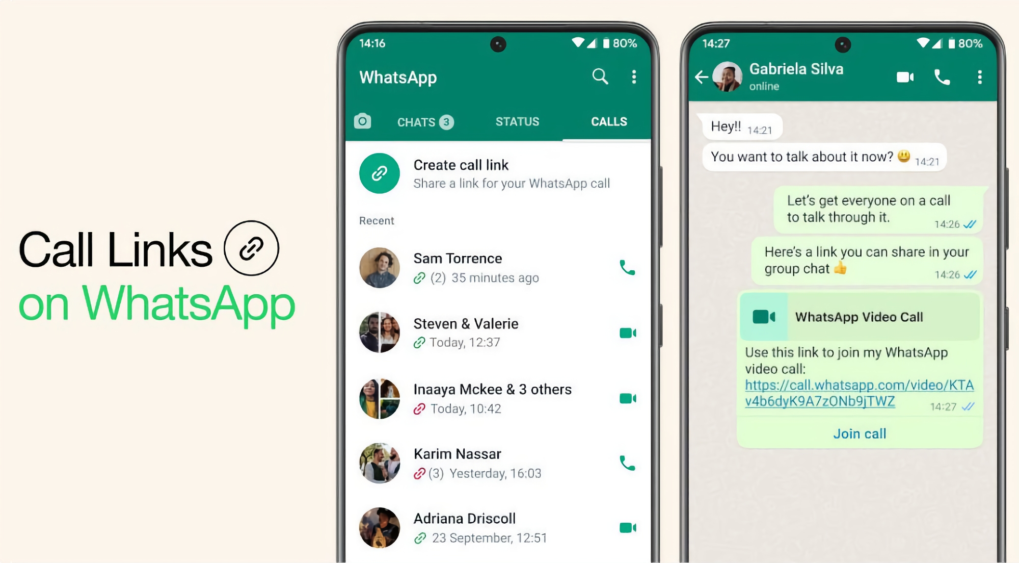 WhatsApp ha anunciado los enlaces de llamadas: una función que permite conectarse a una llamada a través de un enlace