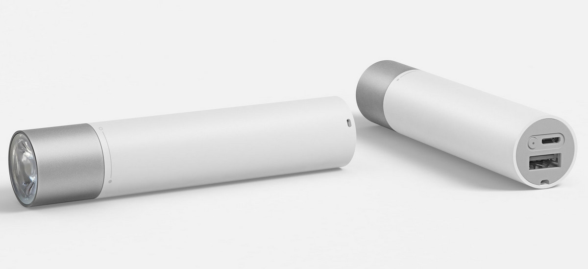 Flashlight Xiaomi MiJia Portable Flashlight can charge other gadgets