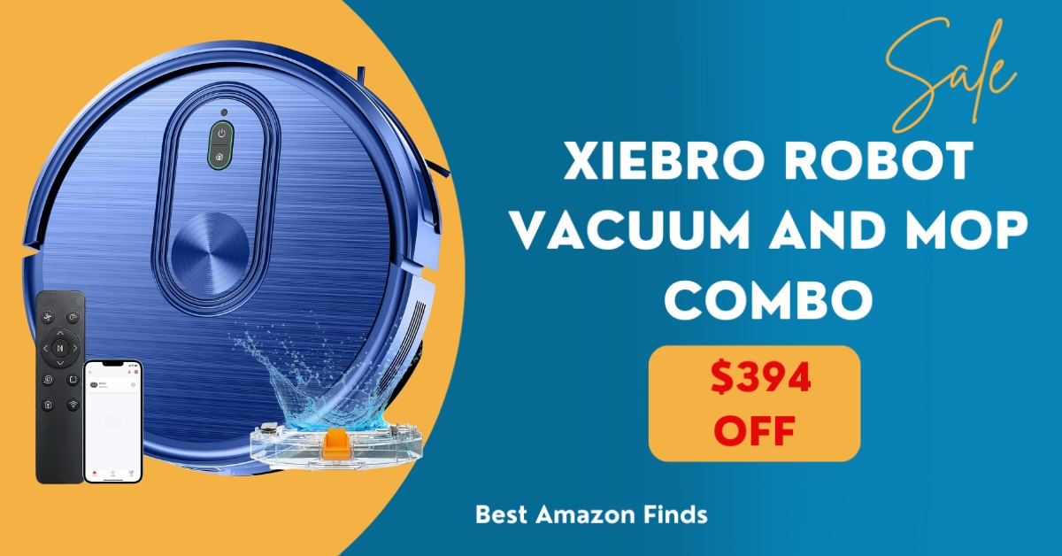 XIEBro Robot Vacuum and Mop Combo - Don't miss $394 Discount!