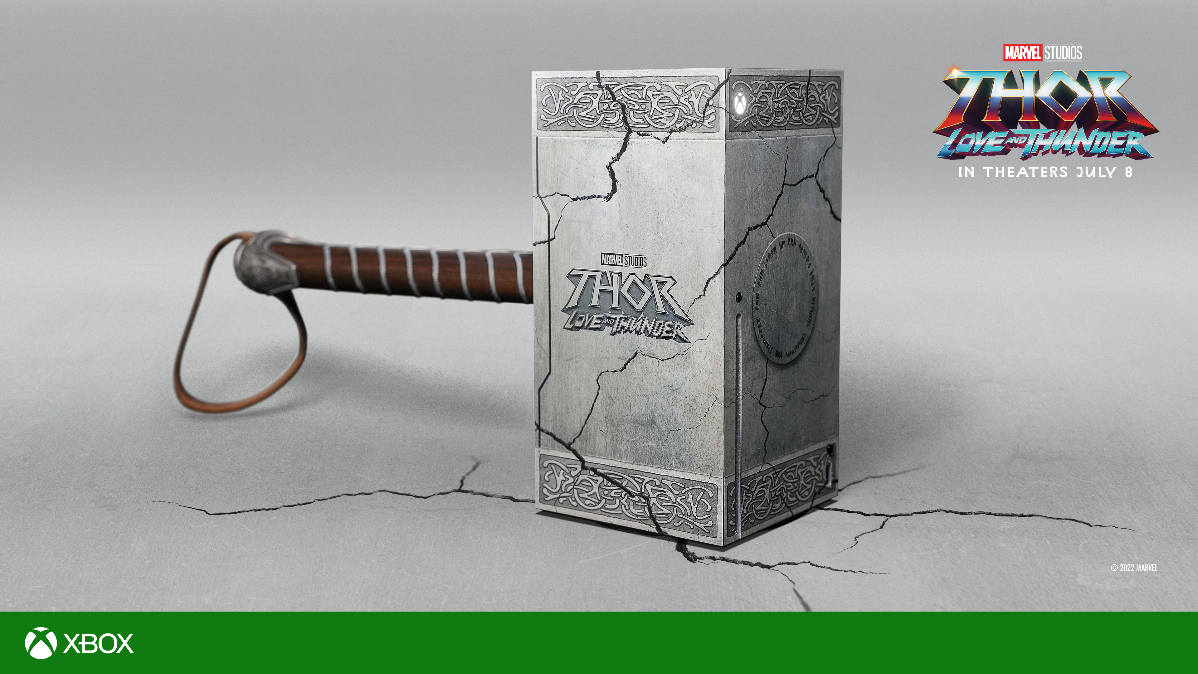 Voici la chose: Microsoft a présenté une Xbox Series X en édition limitée dans le style du marteau de Thor