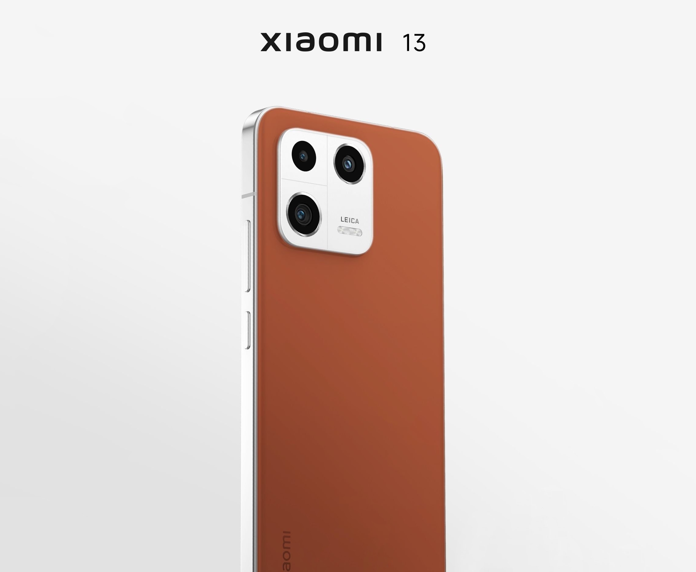 Xiaomi 13 appeared on the quality rendering: a smartphone with a triple Leica camera and a leather back panel