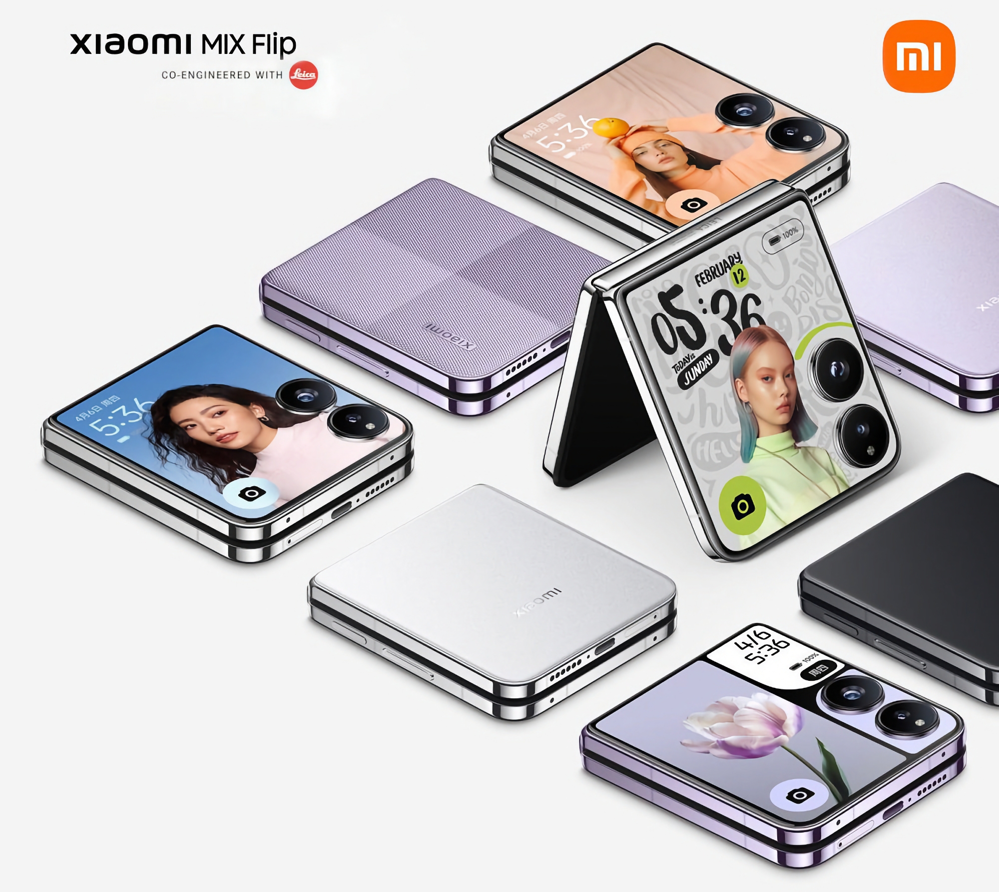 Xiaomi MIX Flip: 4-inch 120Hz external AMOLED display, Snapdragon 8 Gen 3 chip and Leica camera