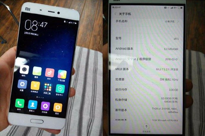 Живые фото и характеристики флагмана Xiaomi Mi5