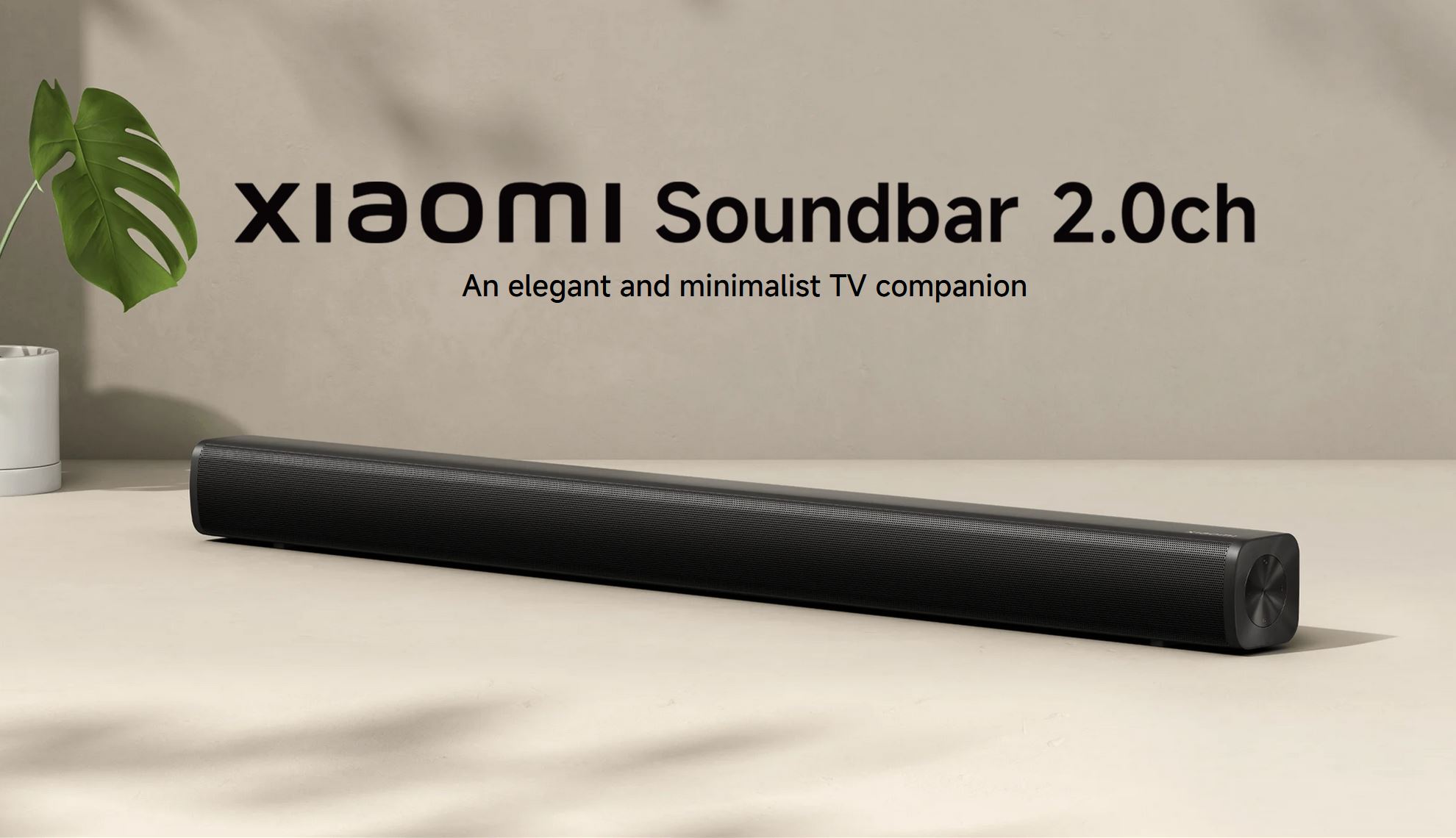 Xiaomi unveils Soundbar 2.0ch: affordable soundbar with Bluetooth 5.3 and a wide range of ports