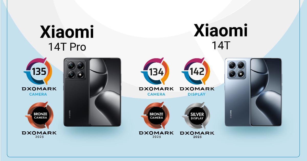  Xiaomi 14T Pro scored 135 points in the DXOMARK test, on par with the Galaxy S22 Ultra