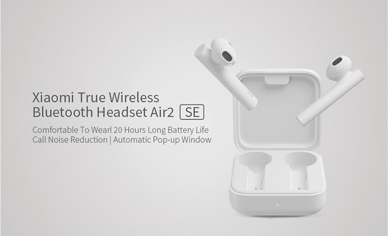 TWS headphones Xiaomi Mi Air 2 SE with battery life up to 20 hours are now on sale on AliExpress for $16