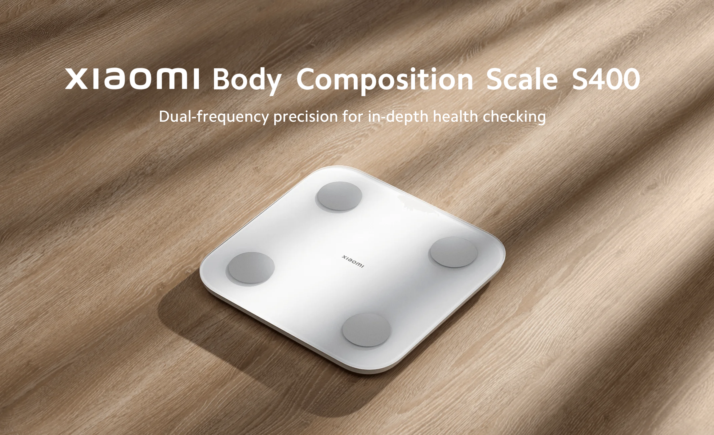 Xiaomi presenta en el mercado mundial la báscula de composición corporal S400, capaz de medir 25 indicadores de salud
