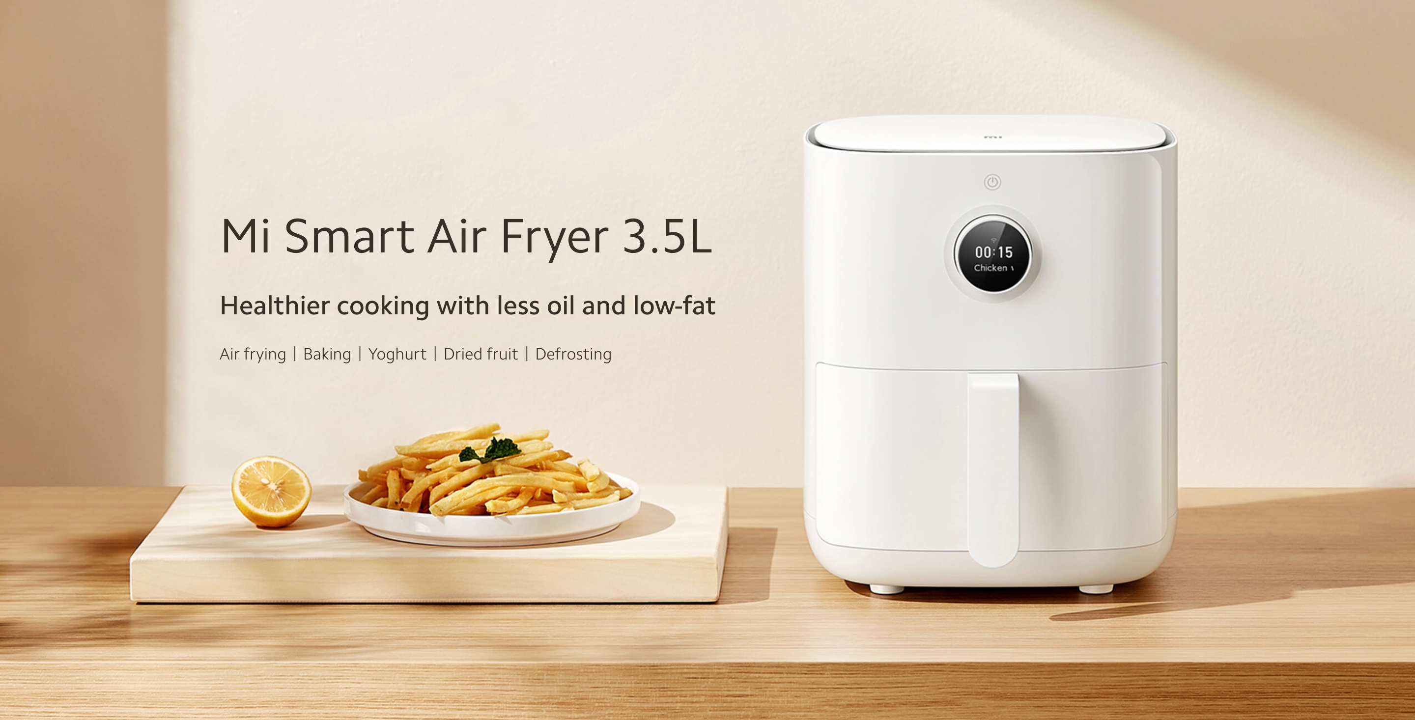 Xiaomi Mi Smart Air Fryer 3.5L: eine intelligente Fritteuse mit Google Assistant und Amazon Alexa Unterstützung für 99 Euro