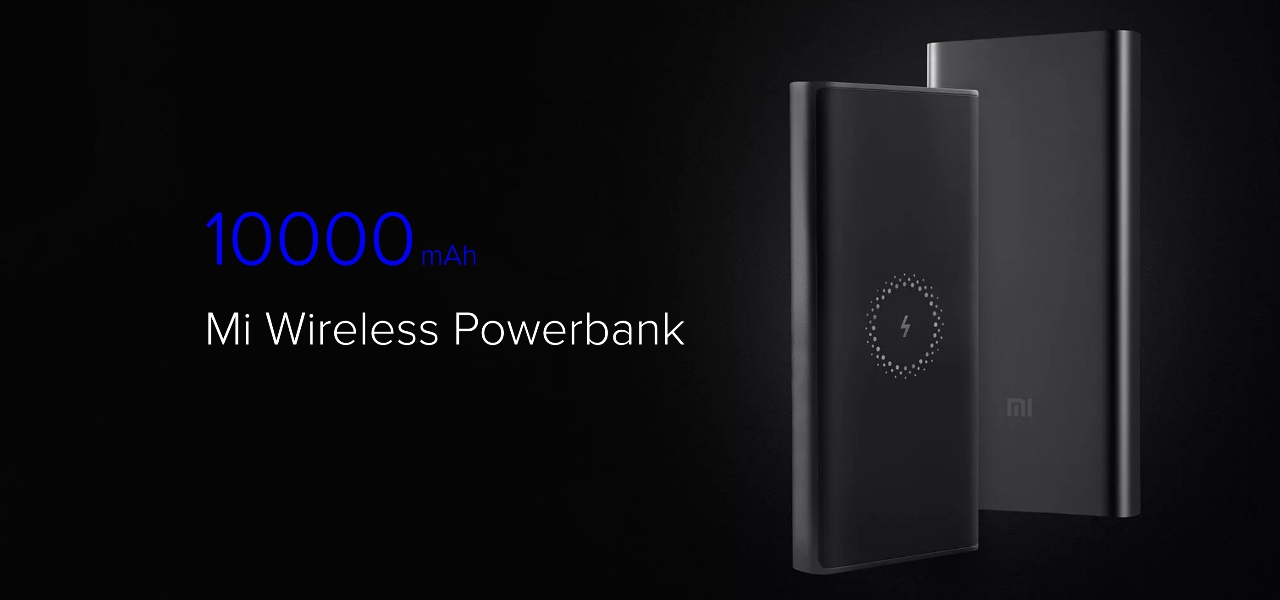 Bezprzewodowy powerbank Xiaomi Mi: przenośna bateria o 10.000 mAh z USB-C, szybkim ładowaniem przy 18 W i bezprzewodowym przy 10 W.