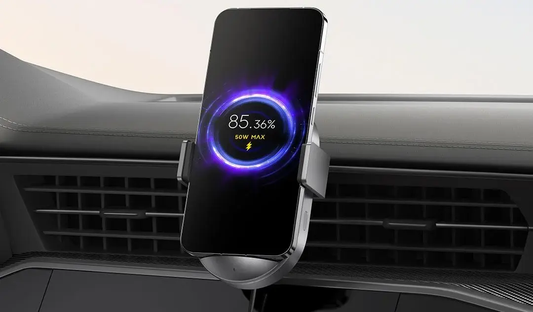 Xiaomi lanza un cargador inalámbrico de coche de 50 W por 42 dólares