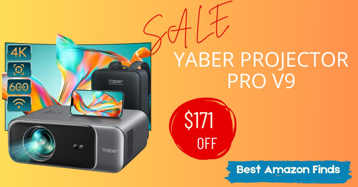 YABER Projector Pro V9 - Limited time deal $171 OFF! 