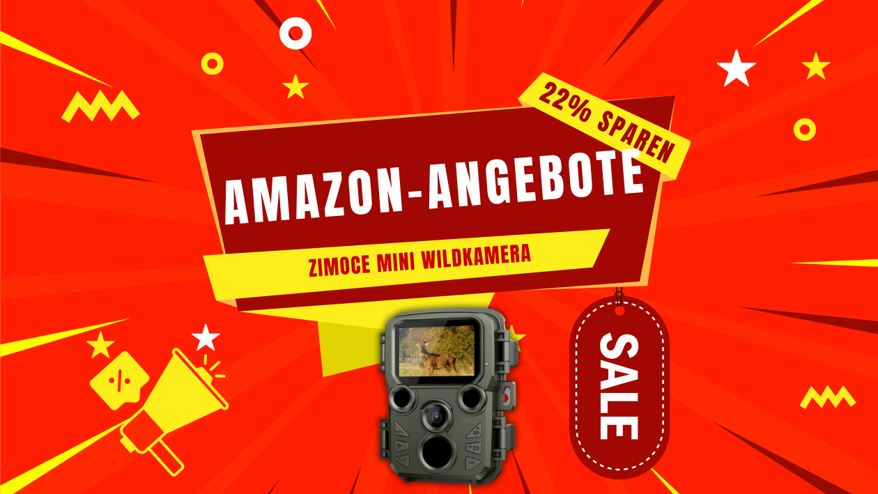 ZIMOCE Mini Wildkamera: Jetzt 10,10€ günstiger - Kompakter Begleiter für Naturbeobachtungen