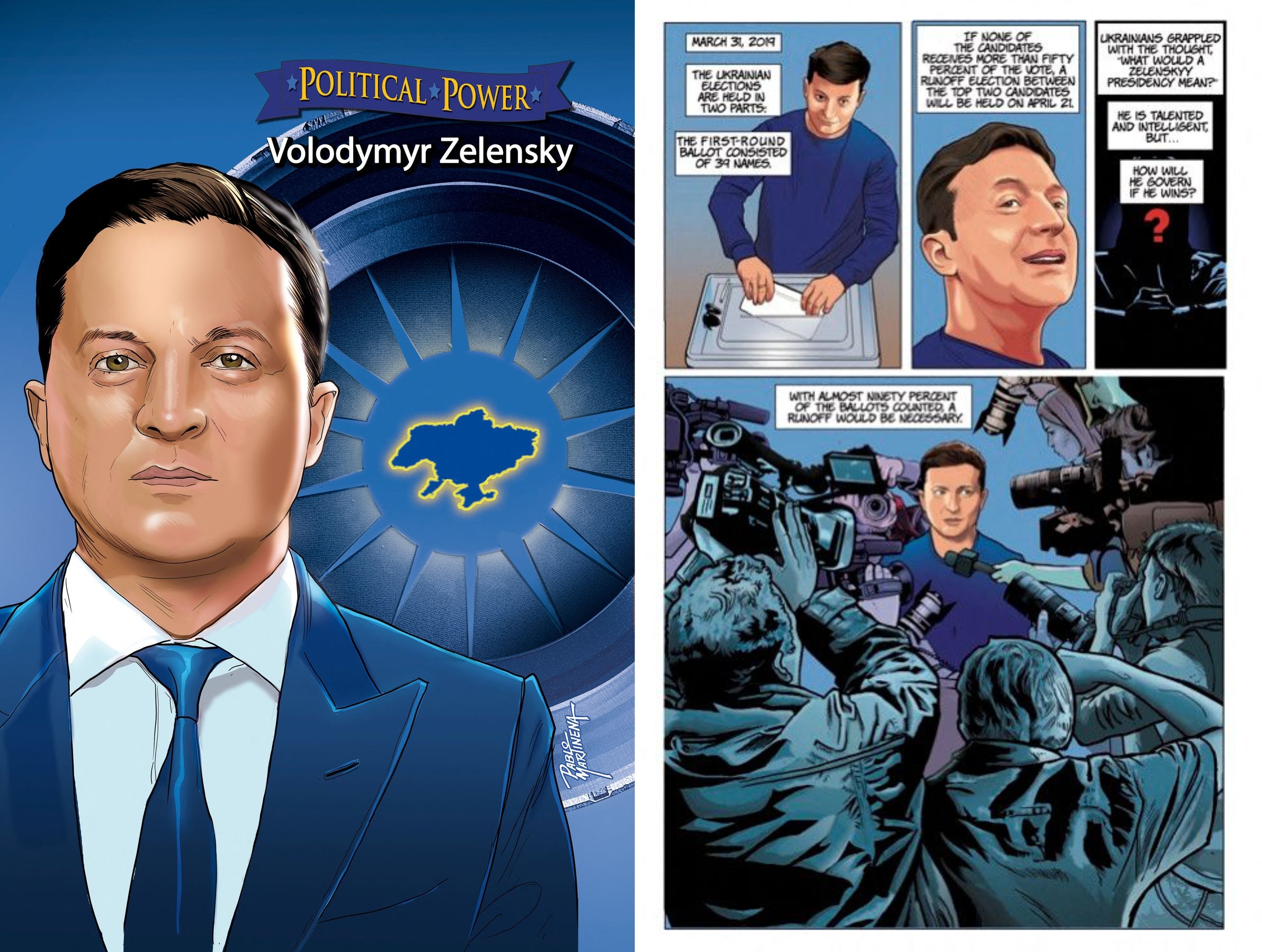 Family, Kvartal 95, the Holocaust and the 2019 elections: a biographical comic strip about Vladimir Zelensky was released in the USA