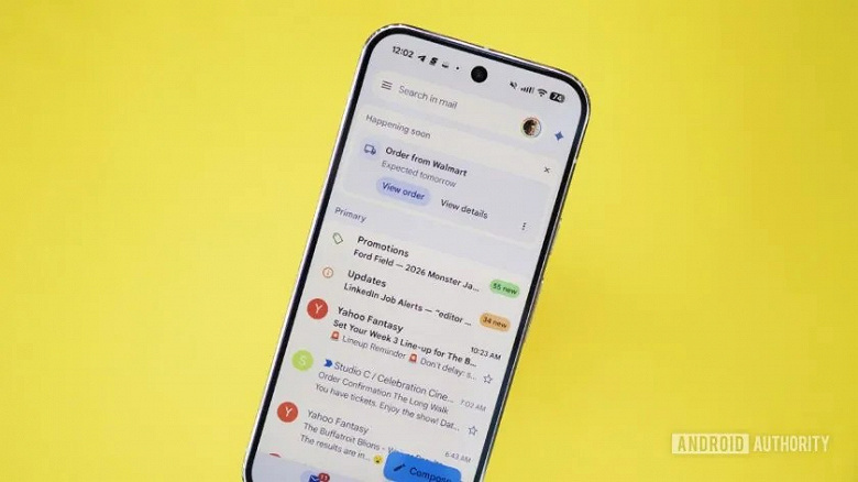 Интерфейс приложения Gmail на Android