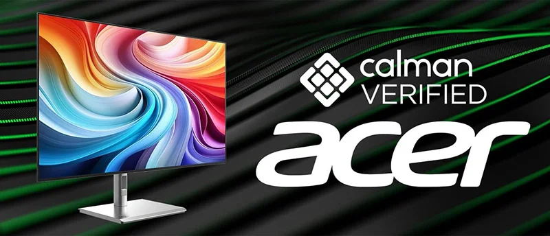 Acer готовится к выпуску монитора PE320QK X с сертификацией Calman Verified и OLED-панелью