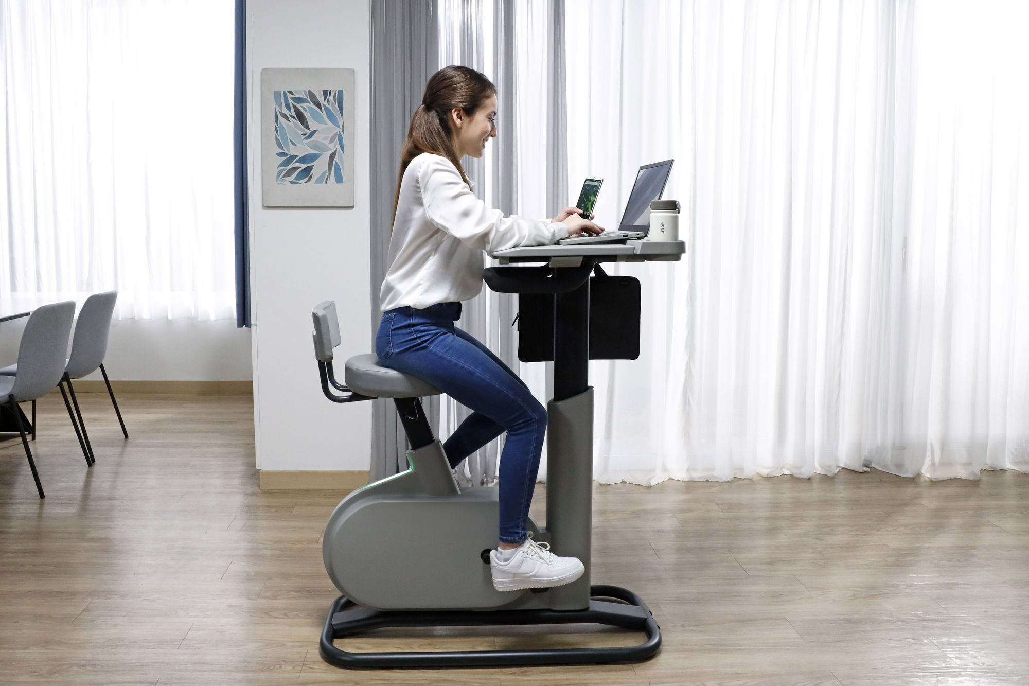 Acer introduced a $999 exercise bike that can charge gadgets by pedaling
