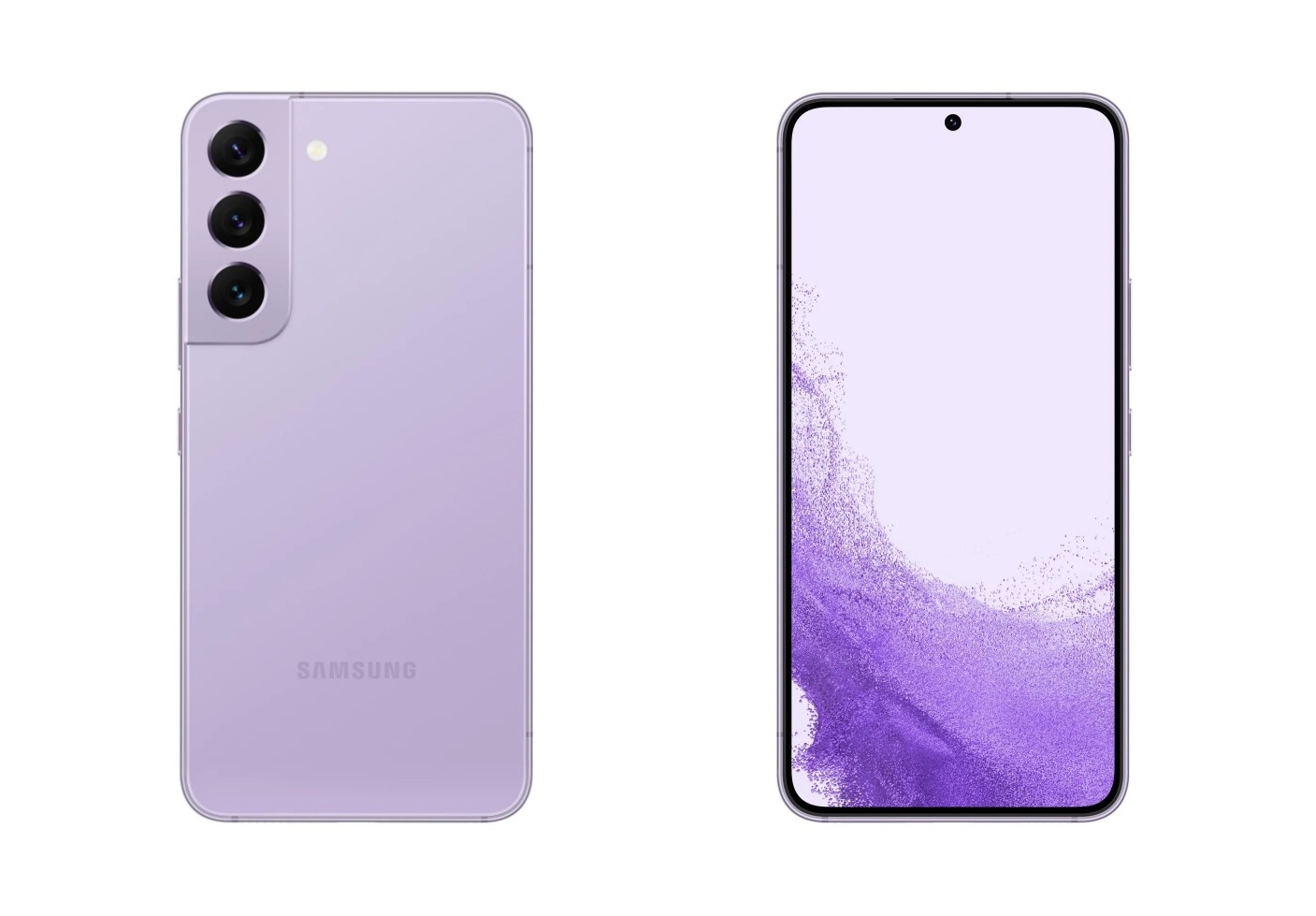 Samsung Galaxy S22 in the new Bora Purple color