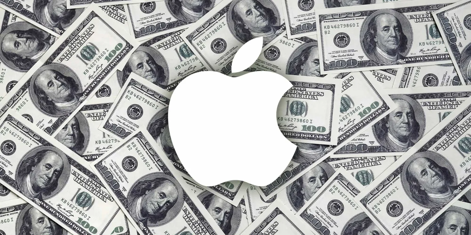 Apple som symbol på dollaren: et unikt logobilde