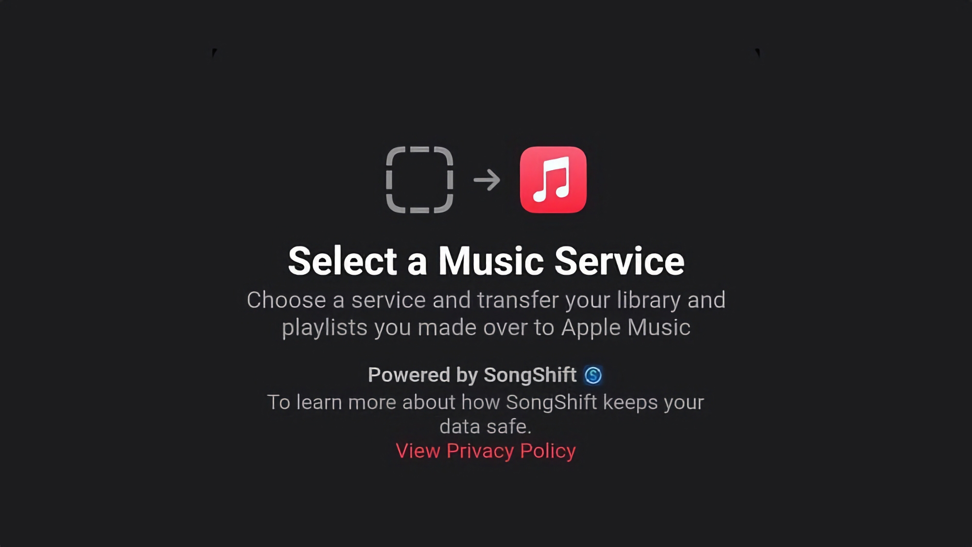 Apple Music will have a feature that will allow you to transfer your song library from other services