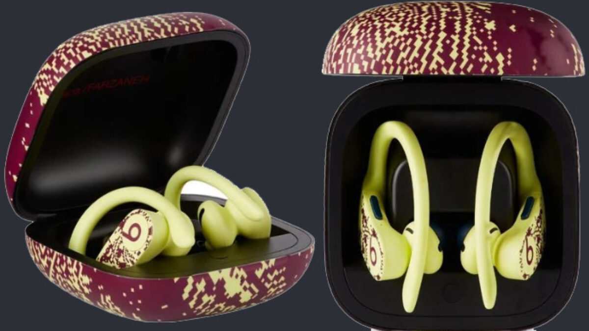 Apple a présenté une version spéciale des écouteurs Powerbeats Pro d'un designer londonien