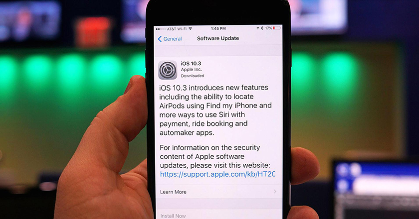Apple выпустила iOS 10.3