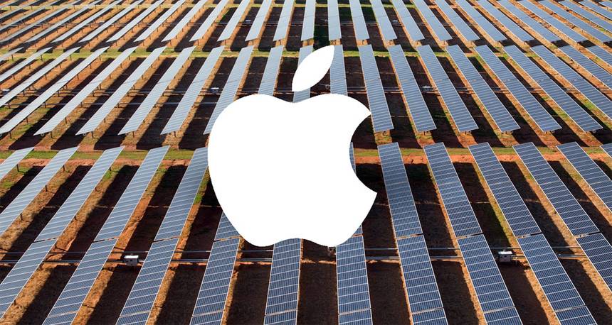 Apple zakończyło przejście na odnawialne źródła energii