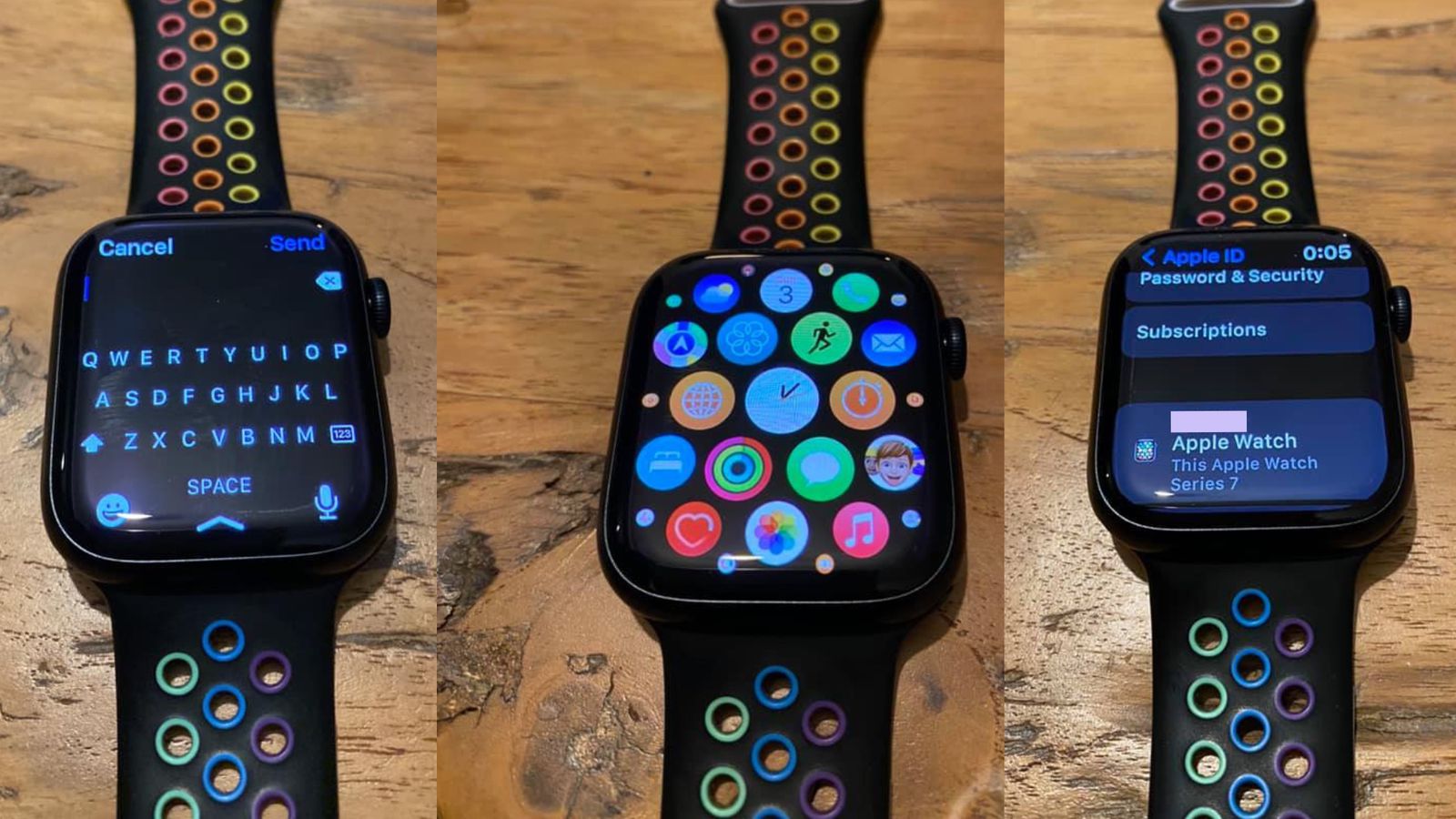 Live-Fotos der Apple Watch Series 7 sind online aufgetaucht, die Smartwatch bekommt tatsächlich ein Display mit sehr dünnen Rändern