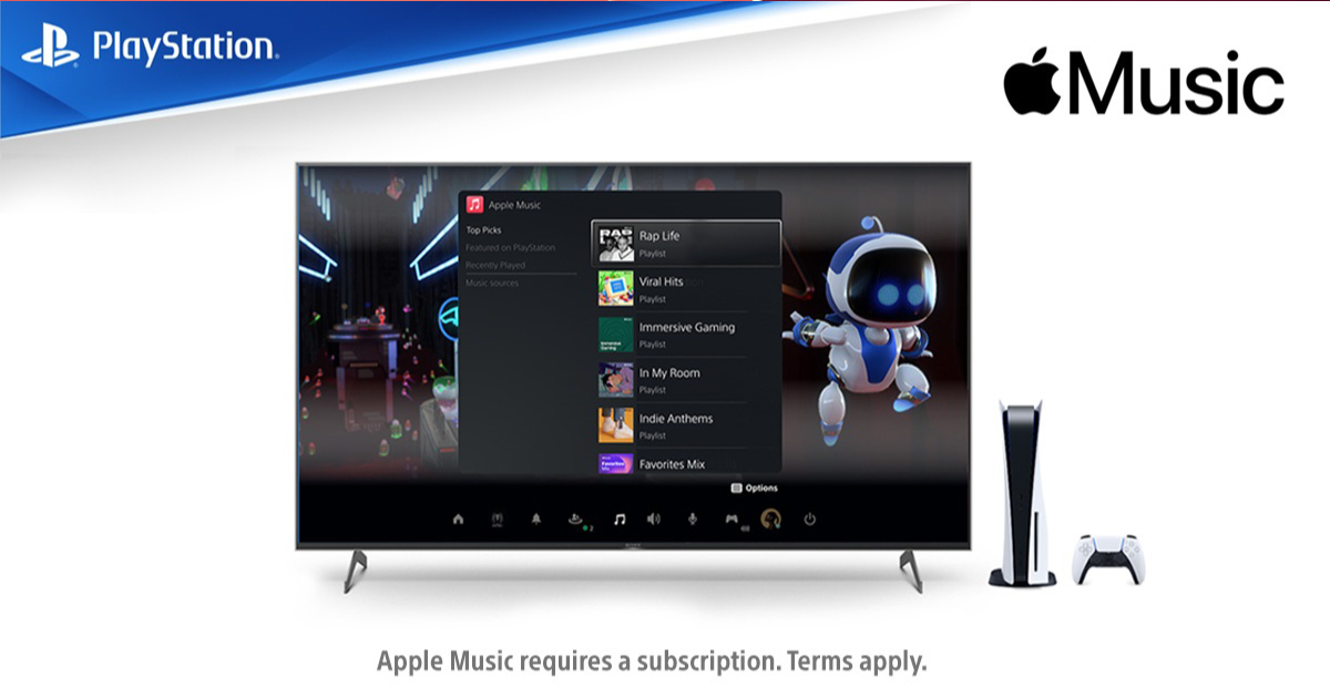 Sony, junto con Apple, regala Apple Music a los propietarios de PlayStation 5 durante seis meses si no han usado el servicio antes