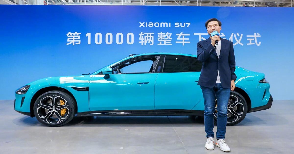 Xiaomi produserte 10 000 SU7-elbiler på bare 32 dager