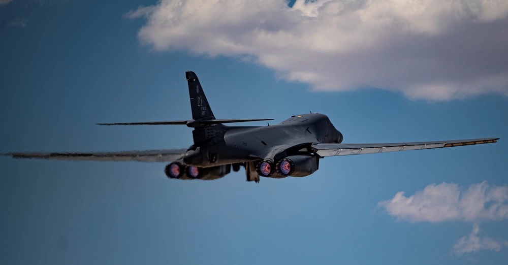 The US Air Force has tested a modernised B-1B Lancer strategic bomber with BEAST and Link 16 systems