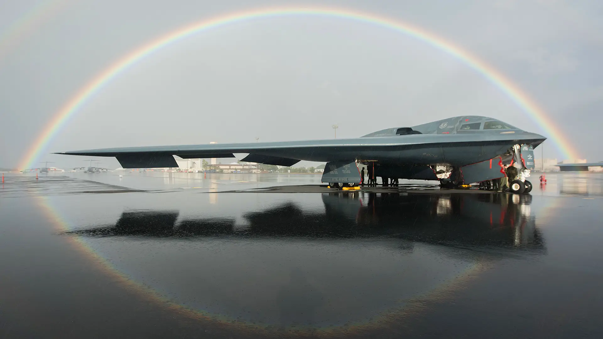 The B-2A Spirit nuclear bomber makes a surprise appearance in Hawaii
