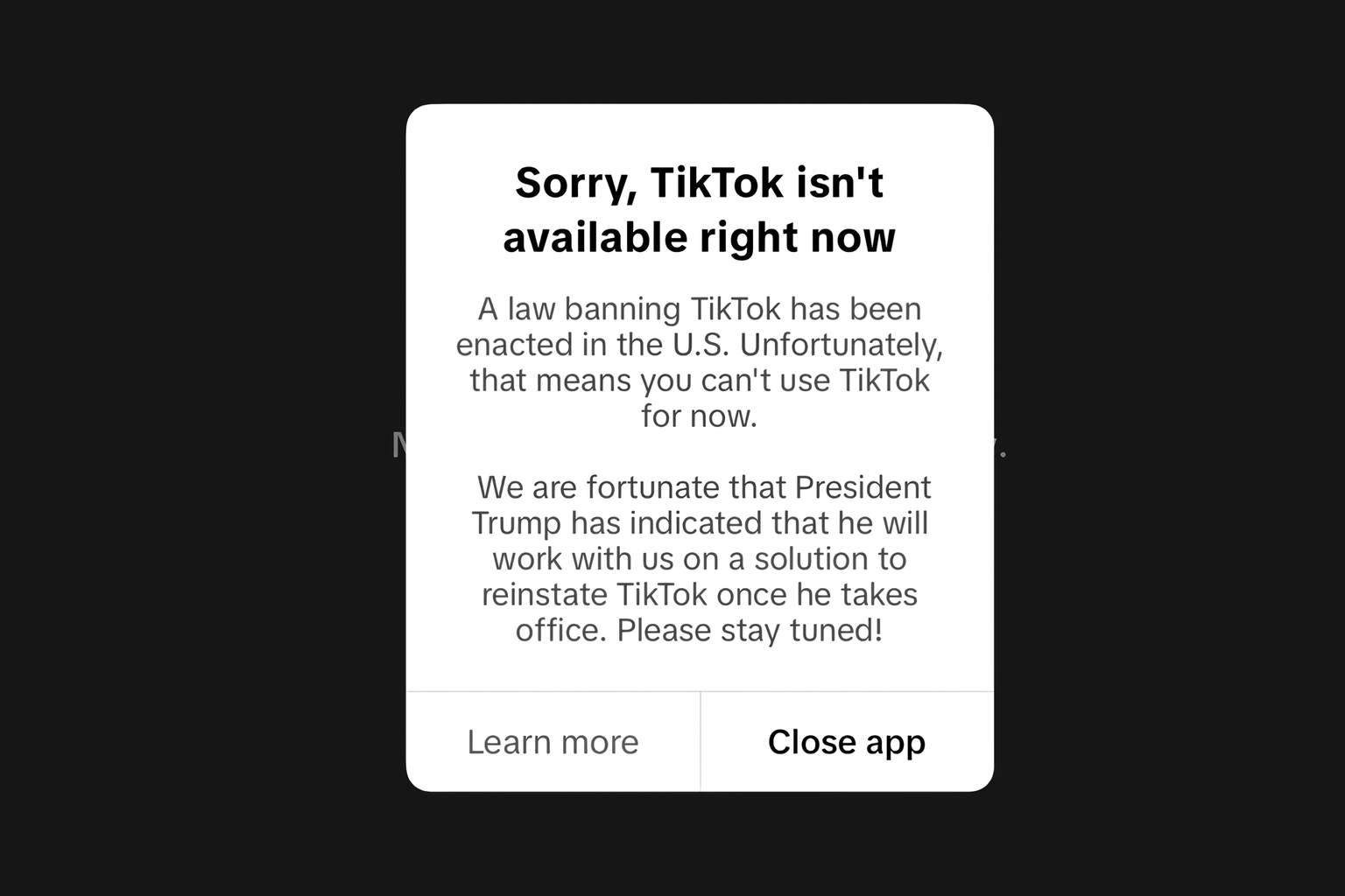 Приложения TikTok и CapCut больше не доступны в США