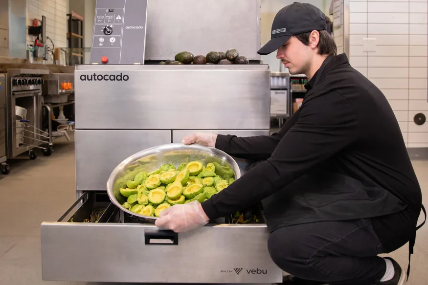 Chipotle has engaged an avocado peeling robot to speed up the preparation of guacamole