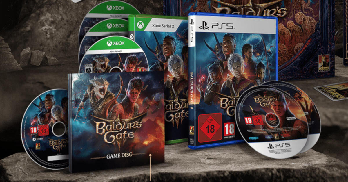 Now it's official: the physical version of Baldur's Gate III for Xbox Series consoles will take up 4 discs