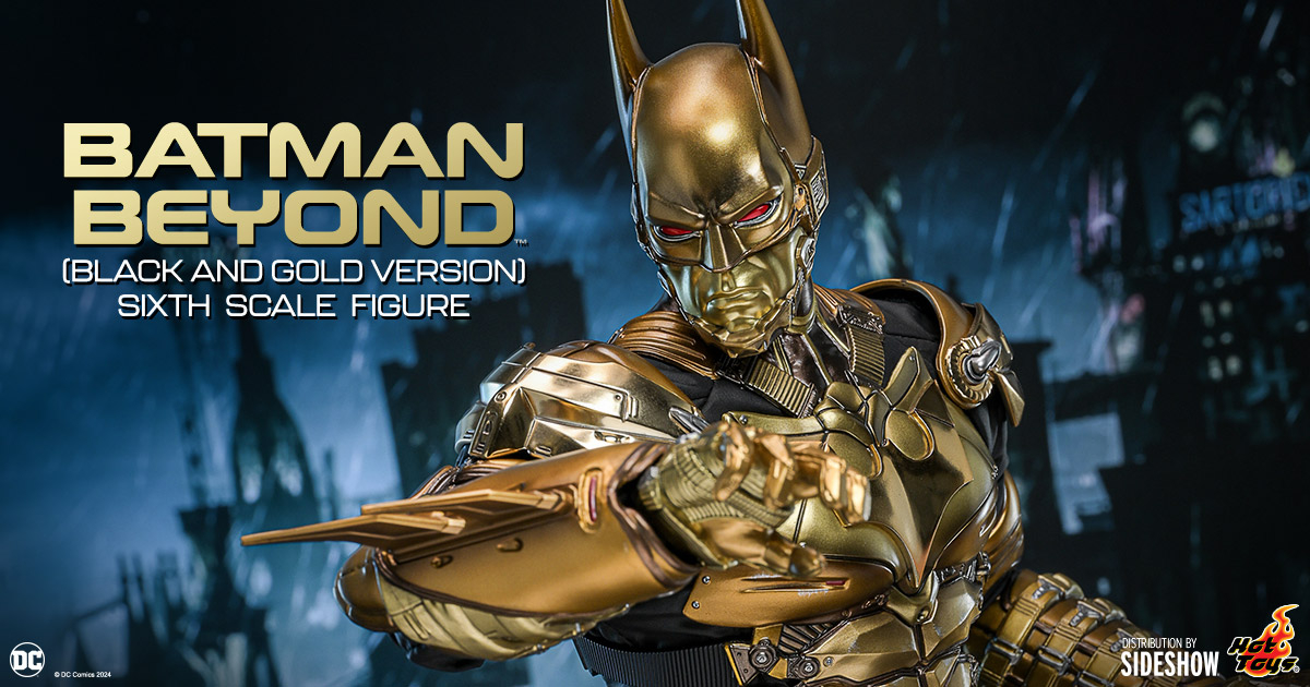 Hot Toys has announced two detailed figures from the Batman Arkham Knight universe: Batman Beyond in black and gold and Batgirl