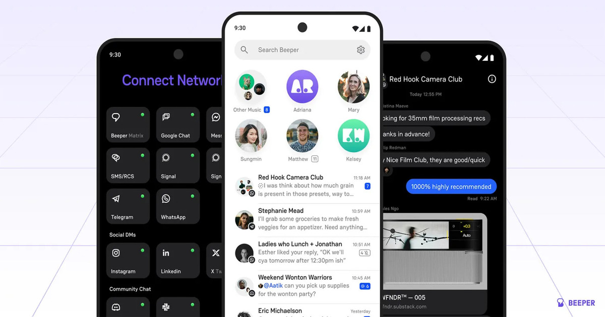 Beeper introduce un design aggiornato per iOS e desktop