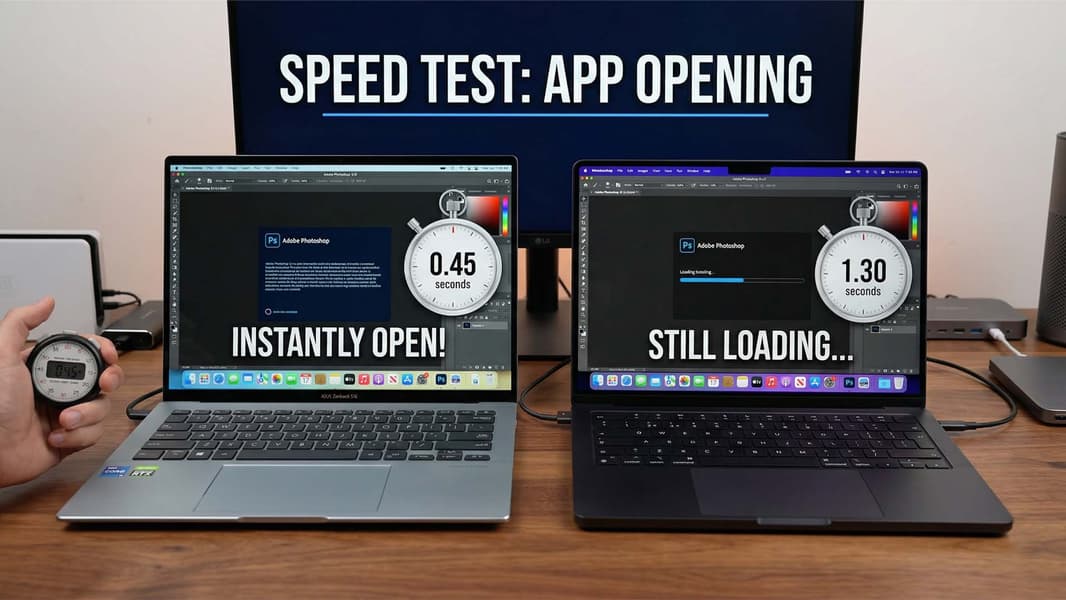 Сравнение Asus Zenbook S16 и MacBook Pro