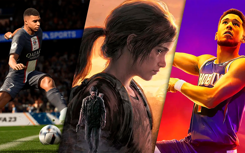 Games that were played the most in September on PlayStation 5. The top three are NBA 2K23, FIFA 23 and The Last of Us Part I