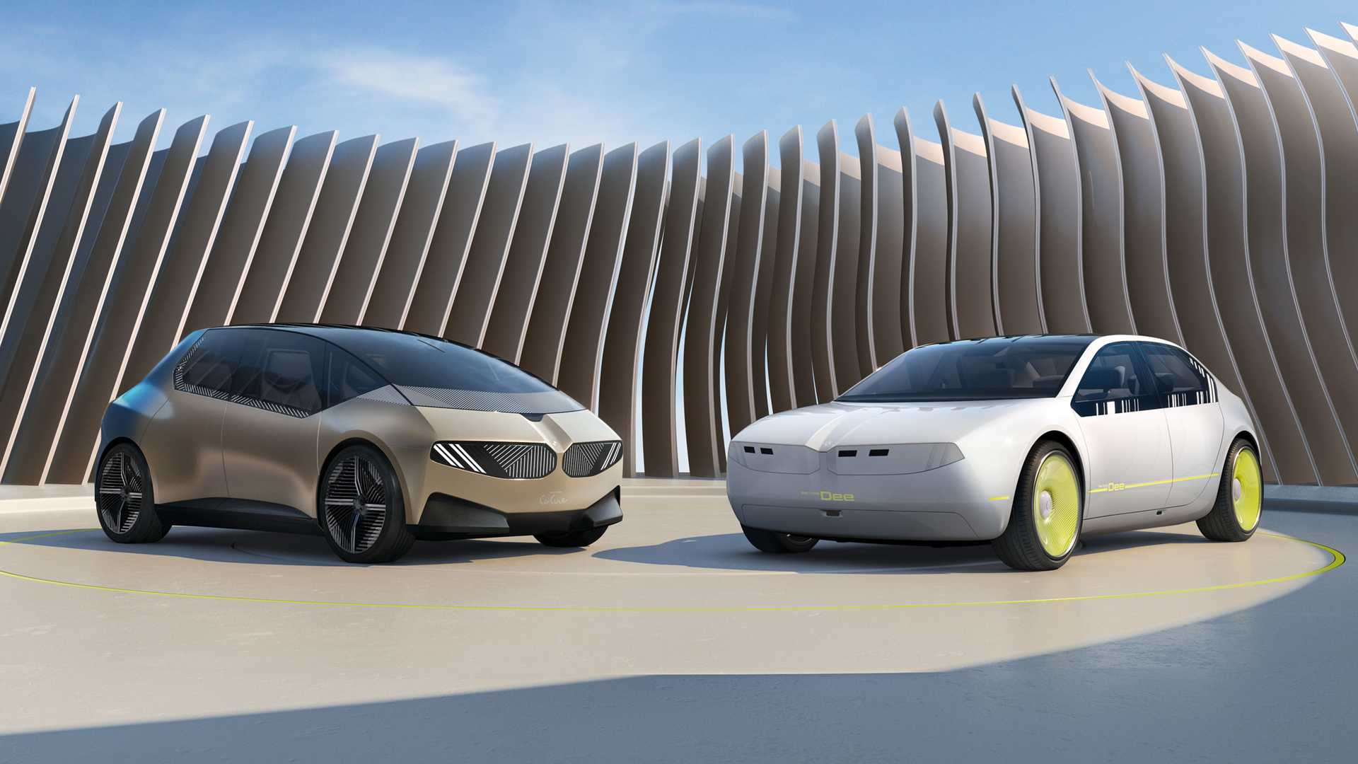 BMW unveiled the i Vision Dee chameleon concept car, which can change body color and express emotions