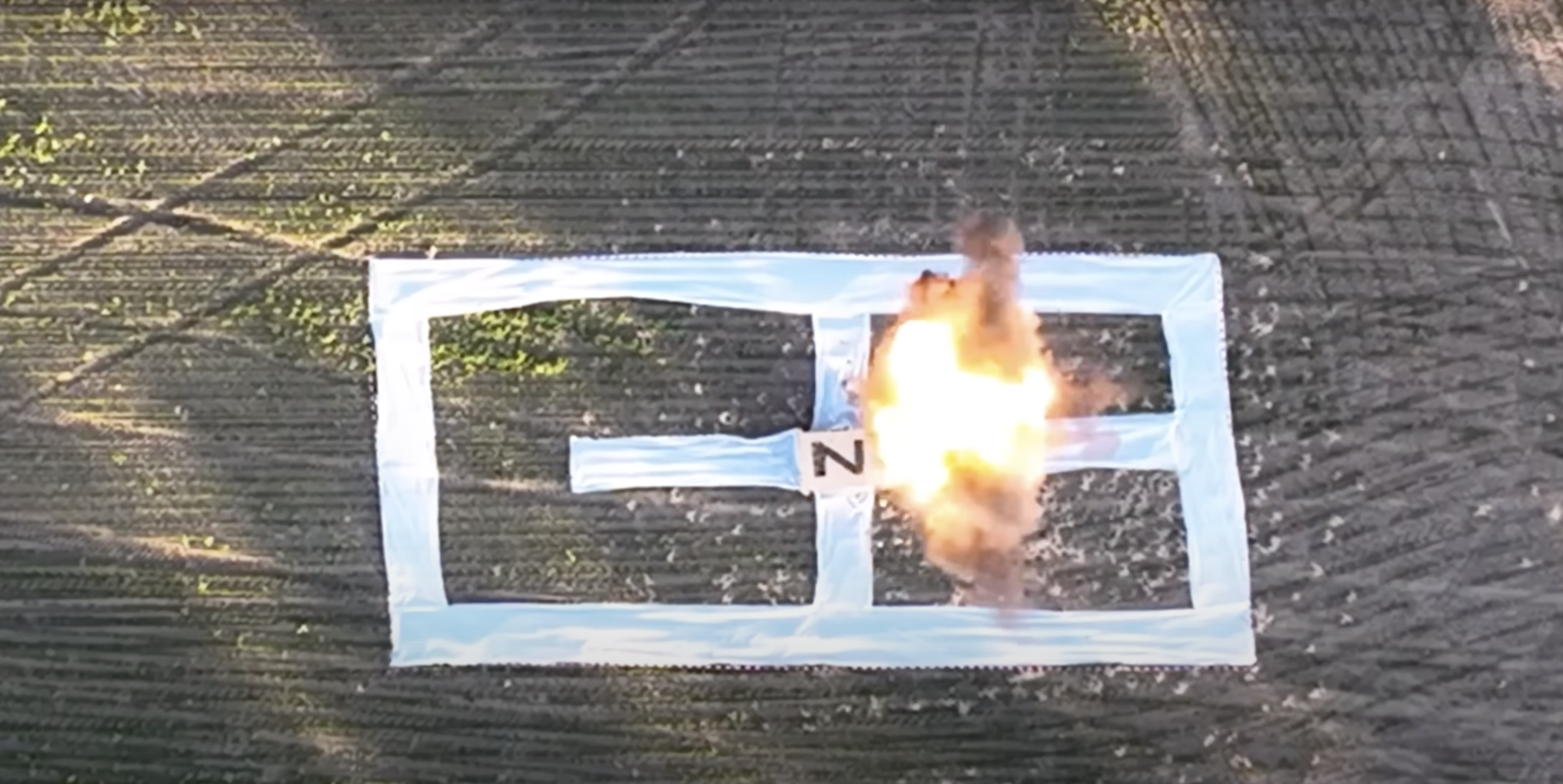 A journalist published a video of Ukrainian cardboard kamikaze drones testing that hit five Su-30 and MiG-29 fighters on Russian territory