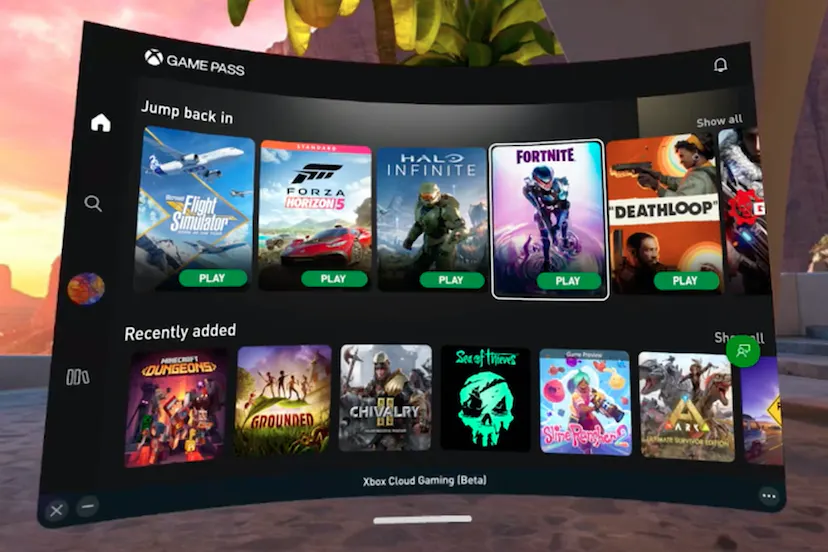 Xbox Cloud Gaming will be available on Meta Quest VR
