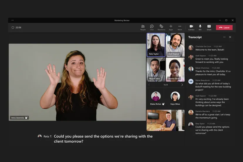 Microsoft додає в Teams підтримку перекладача мови жестів