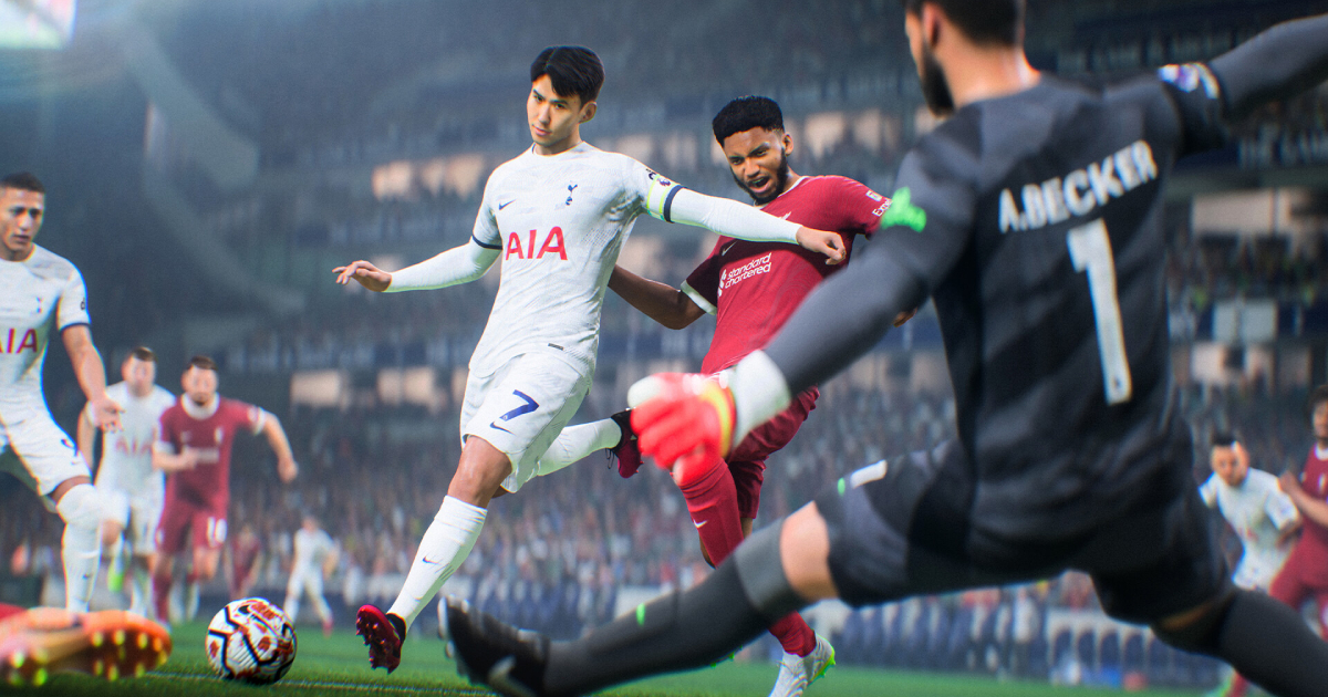 Wekelijkse verkoopgrafiek van games in het Verenigd Koninkrijk: Assassin's Creed: Mirage valt uit de top 10 en EA Sports FC 24 blijft op nummer één staan